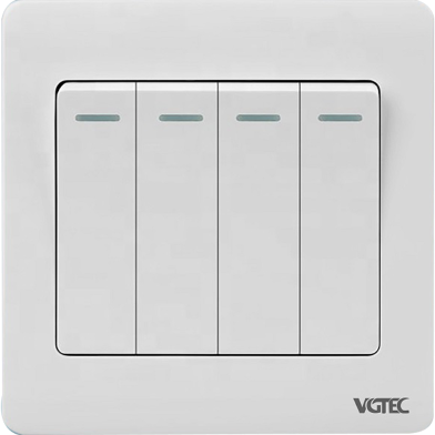 VGTEC 4 Gang 1 Way Switch (Regular Series) image