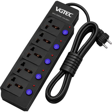 VGTEC Extension Socket 5 Points (Economy Series) image