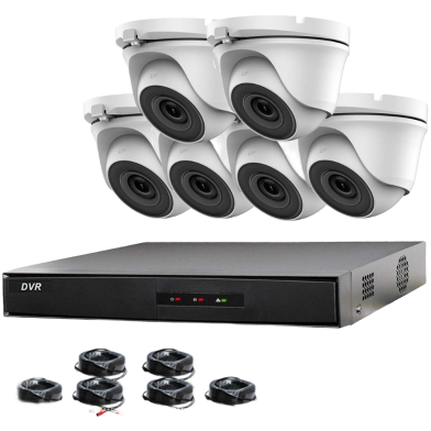 VISION CCTV 8CH DVR Camera Kit(6 Camera with HDD) image