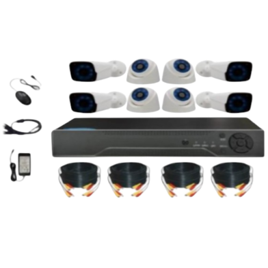 VISION CCTV 8CH DVR Camera Kit(8 Camera with HDD) image