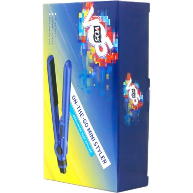 VO5 On The Go Mini Hair Styler Straightener – 200C Ceramic Multivoltage – Blue – 2500 image