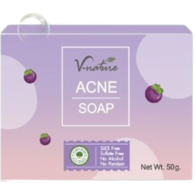 V-Nature Acne Soap for Men and Women | For Face and Body Acne | Thailand - 50gm image