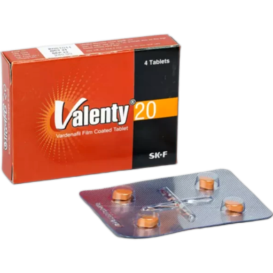 Valenty 20 mg Tablet 4's strip image