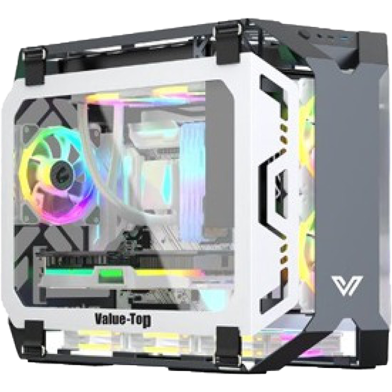 Value-Top X-Era Mloong Series Open-Frame M-ATX Gaming Case (Shining Grey) image