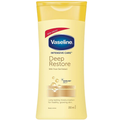 Vaseline Body Lotion 200ml Intensive Care Deep Restore with Pure Oat Extract image