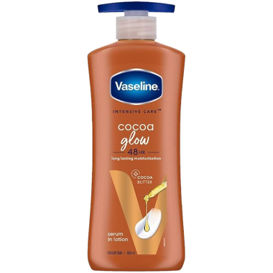 Vaseline Cocoa Glow Serum In Lotion 100 Percent Pure Cocoa And Shea Butter-400 Ml image