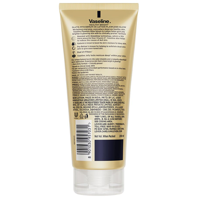 Vaseline Gluta Hya Flawless Glow Serum in Lotion 200ml | India Slide 2