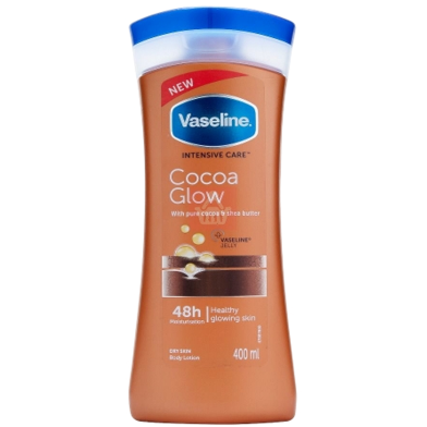 Vaseline Intensive Care Cocoa Glow Body Lotion 400ml with Pure Cocoa and Shea Butter image