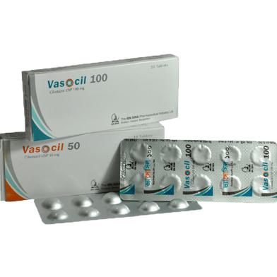 Vasocil 100 mg Tablet 10's Strip image