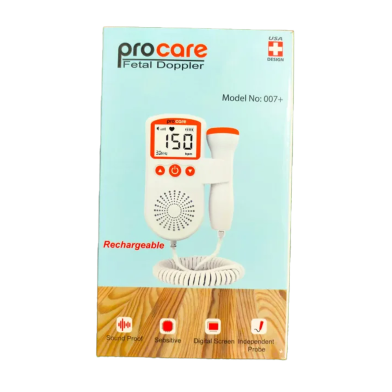 Vcomin Fetal Doppler Rechargeable with 250ml Gel image