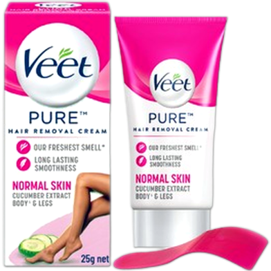 Veet Pure Cucumber Extract Hair Removal Cream 25gm image