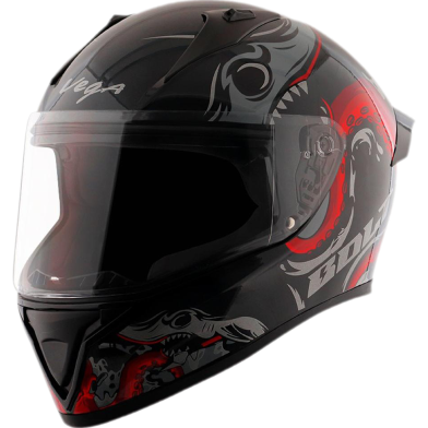 Vega Bolt Octopus Black Red Helmet image