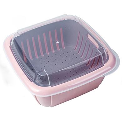 Vegetable Strainer Bowl With Lid image