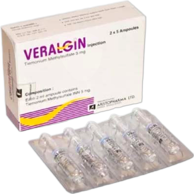 Veralgin 5 mg/2 ml IM/IV Injection 2 ml ampoule 1 pcs image
