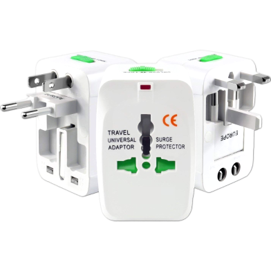 Versatile -International All in 1 Travel Adapter Multi Plug Power Socket UK/US/AU/EU/CA Universal converter- Avant-garde image