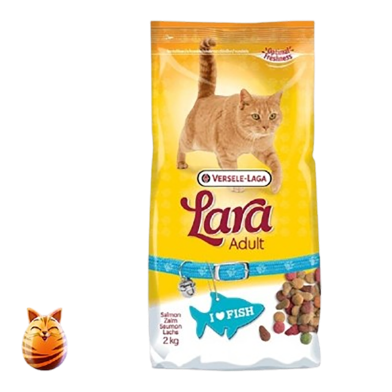 Versele Laga Lara Adult Dry Cat Food Salmon Flavour 2kg image
