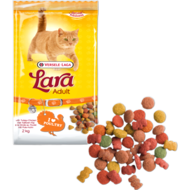 Versele-Laga Lara Adult Dry Cat Food With Turkey and Chicken 2kg image
