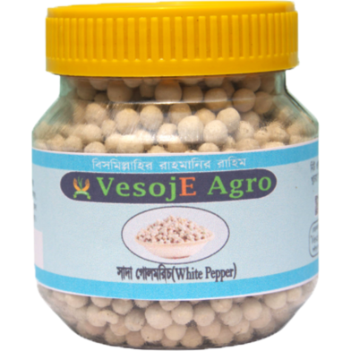 Vesoje Agro White Pepper (সাদা গোল মরিচ) 50gm image