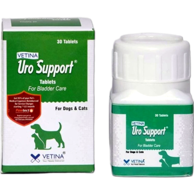 Vetina Uro Support Tablets For Dogs And Cats 30 Tablets image