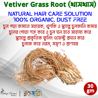 Vetiver Grass Root (খাসখাস) – Natural Hair Care Solution image