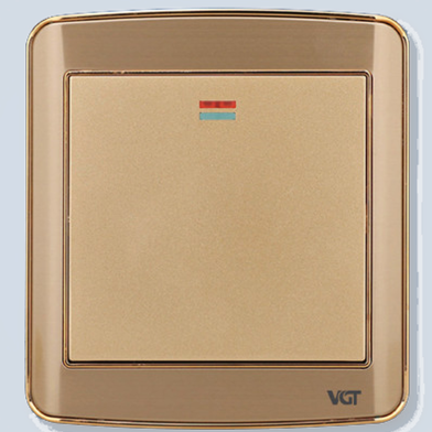 VGTEC 1 Gang 1 Way Switch (Golden Series) image