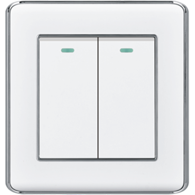 VGTEC 2 Gang 1 Way Switch (Nice Series) image