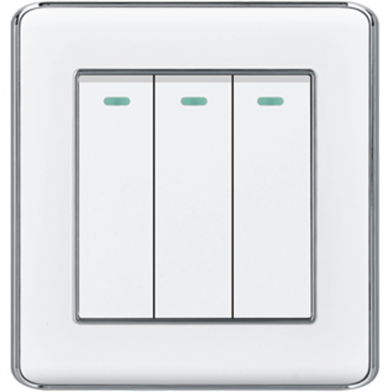 VGTEC 3 Gang 1 Way Switch (Nice Series) image