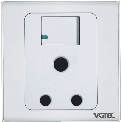 Vgtec 3 Pin round socket with switch (Exclusive series) image