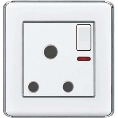 VGTEC 3 Pin Round Socket With Switch (Nice Series) image