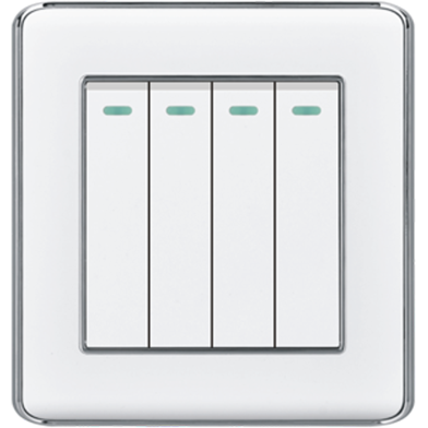 VGTEC 4 Gang 1 Way Switch (Nice Series) image