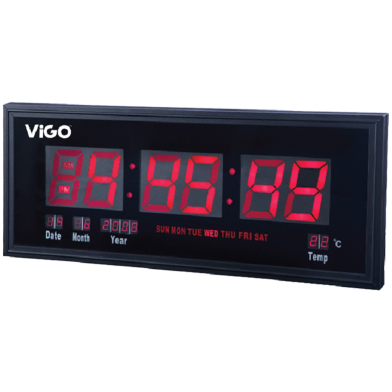 Vigo Digital Led Clock Rel Vig Dlc 001 (Green) - 874520 image
