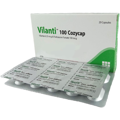 Vilanti 25 mcg Plus 100 mcg Inhalation 10's Strip Capsule image