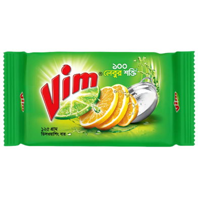 Vim Dishwashing Bar - 125 Gm image