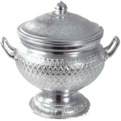Vintage Aluminum Food Dish 6.5 Inch image