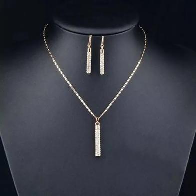 Vintage Female Blue Crystal Jewelry Set Slide 2