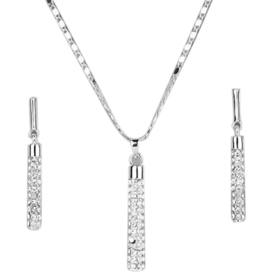 Vintage Female Blue Crystal Jewelry Set image