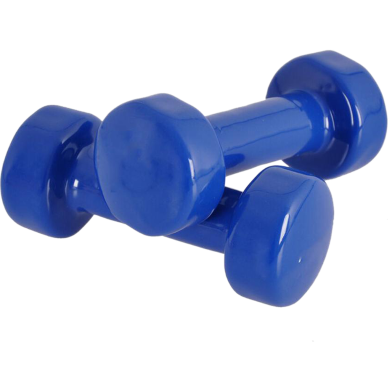 Vinyl Dumbbell 2 Kg - 1Pair - Blue image