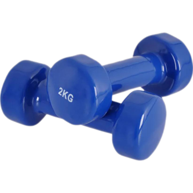 Vinyl Dumbbell - 2 Kg 1 Pair - Rubber Coated image
