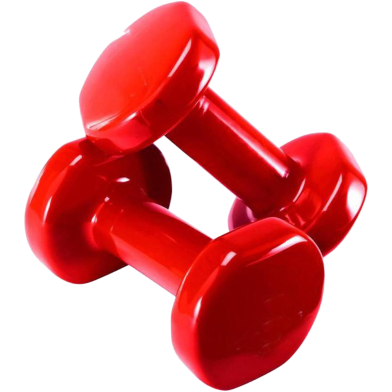 Vinyl Dumbbell 3 Kg 1 Pair - Red image