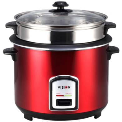 Vision 3.0 Liter Rice Cooker REL-50-05 SS Red (Double Pot) image