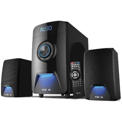 Vision With Bluetooth 4.0 USB SD FM Radio Remote control LED display for time image