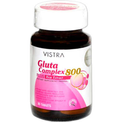 Vistra Gluta Complex 800 Plus Rice Extract 30 Tablets image