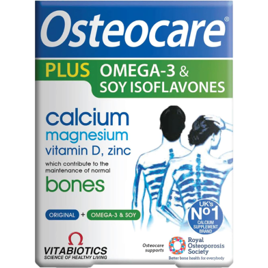 Vitabiotics Osteocare Plus Omega-3 and Soy Isoflavones 84 TabletsCapsules image