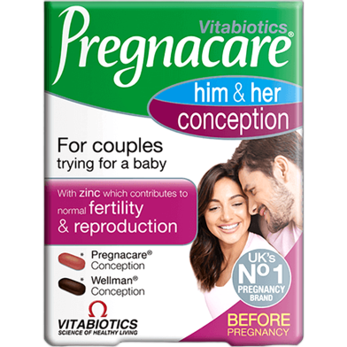 Vitabiotics Pregnacare Him and Her Conception – 60 Tablets image