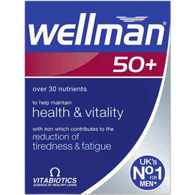 Vitabiotics Wellman 50 Plus (30 Tablets) image