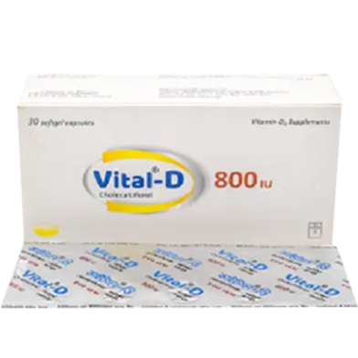 Vital-D 800 IU - 30's pack Capsule image