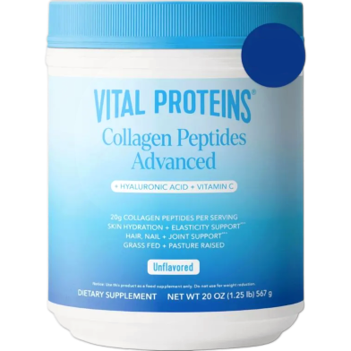 Vital Proteins Collagen Peptides Powder Advanced with Hyaluronic Acid and Vitamin C-20oz-567gm image