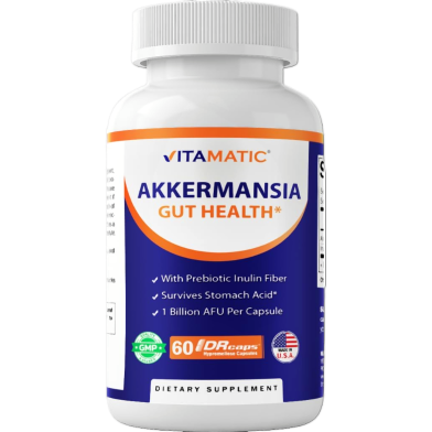 Vitamatic Akkermansia Muciniphila Gut Health-60 DR Capsules image