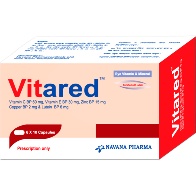 Vitared Eye Capsule-10's Strip image