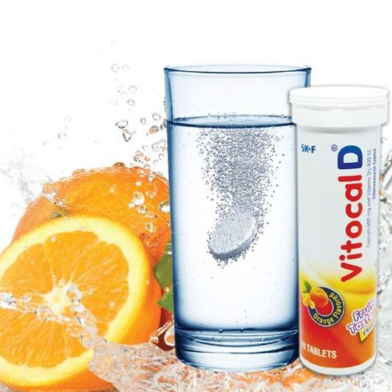 Vitocal D 600 mgPlus 400 - 10's Strip Tablet image